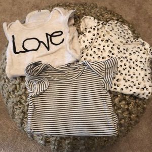 Jessica Simpson Onesies. 3 pack.